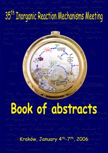 35th Inorganic Reaction Mechanisms Meeting - plakat