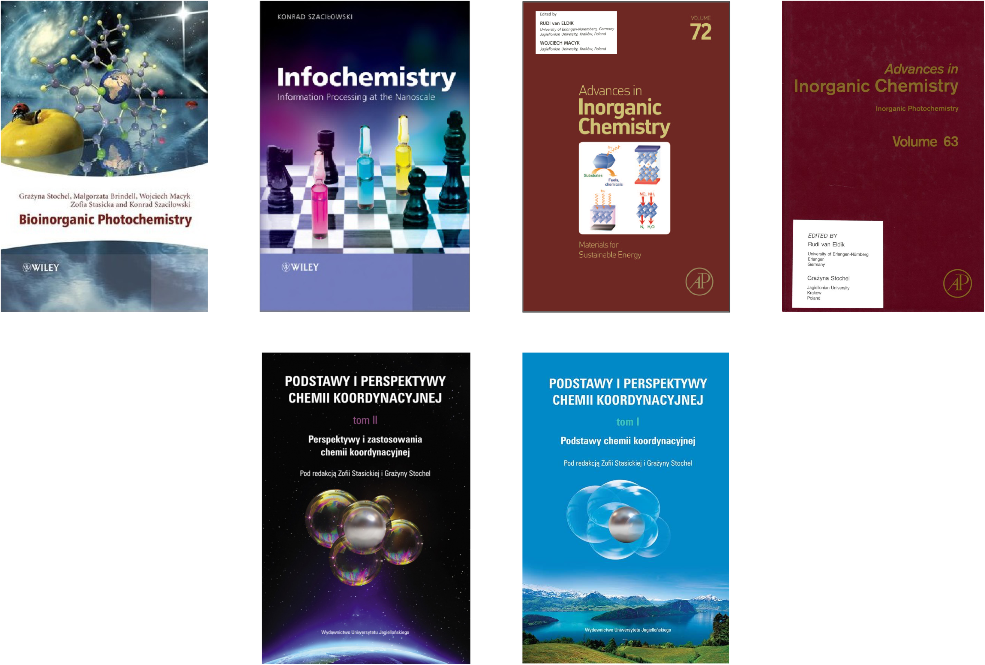 okładki bioinorganic photochemistry i infochemistry